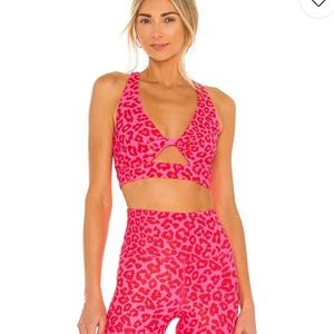 Beach riot leopard twist top